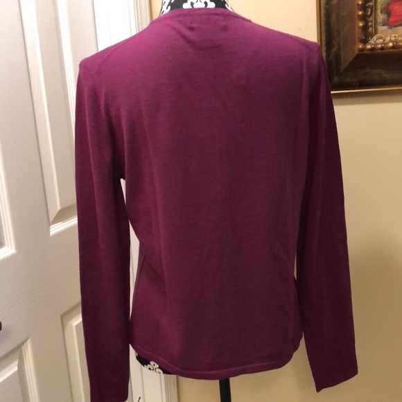 🇫🇷Faconnable Argyle Bordeaux detail button-down classic cardigan coordinate - Picture 5 of 9